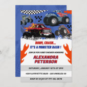 Auto's en vrachtwagens baby zwangerschap Boom Cras Kaart (Voorkant / Achterkant)