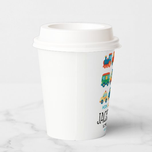 Auto's en vrachtwagens Verjaardag Papieren Bekers (Rechts)