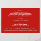 Auto's Flyer (Achterkant)