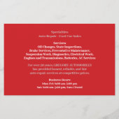 Auto's Flyer (Achterkant)