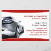 Auto's Flyer (Voorkant)