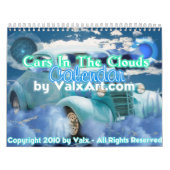 Auto's in de wolkenkalender van valxart.com kalender (Hoes)