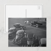 Auto's in het centrum, 1942 briefkaart (Voorkant / Achterkant)