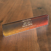 Auto's in voorbezit, luxe logo voor goudsport naambordje (Zijkant)