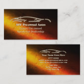 Auto's in voorbezit, luxe logo voor goudsport visitekaartje (Voorkant / Achterkant)