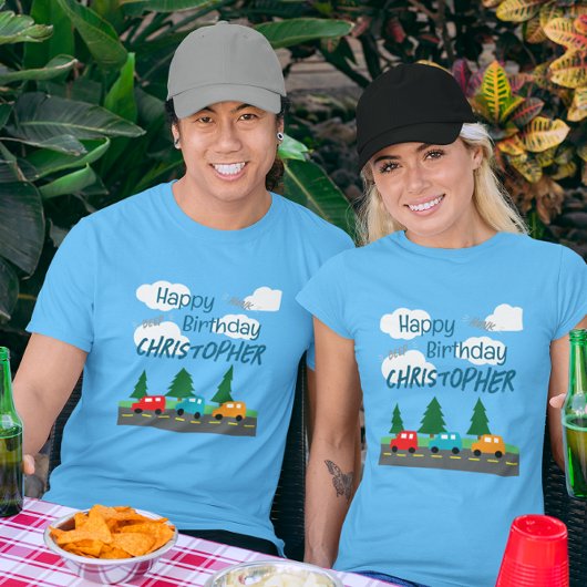 Auto's Kinderen Jongens Verjaardag T-shirt