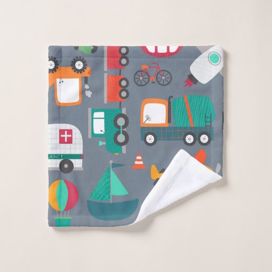 Auto's Kinderen vrachtwagens Bad Handdoek (Wasdoekje)