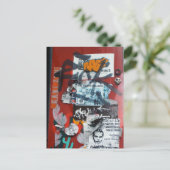 Auto's komen Briefkaart (Staand voorkant)