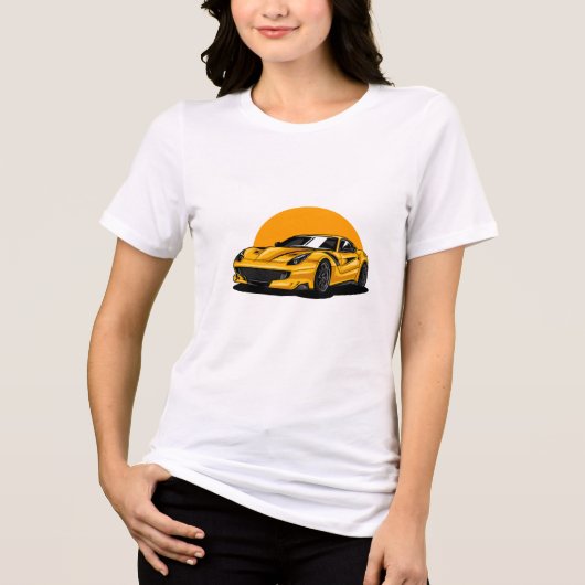 auto's liefde Tri-Blend shirt (Voorkant)