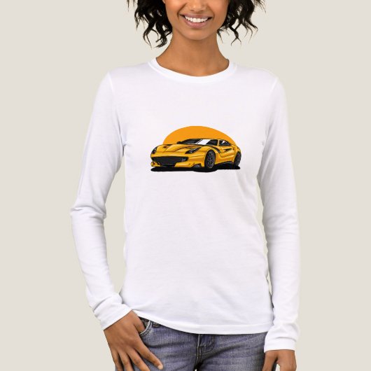 auto's liefde Tri-Blend shirt (Voorkant volledig)