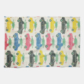 Auto's met bomen op topleetjes met topleetjes theedoek (Horizontaal)