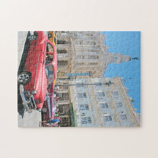Auto's op Cuba Legpuzzel (Horizontaal)