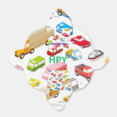 Auto's Papieren Cadeaudoos voor kinderen Bedankdoosjes (Uitgevouwen)