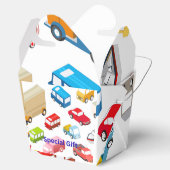 Auto's Papieren Cadeaudoos voor kinderen Bedankdoosjes (Geopend)