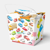Auto's Papieren Cadeaudoos voor kinderen Bedankdoosjes (Achterkant)