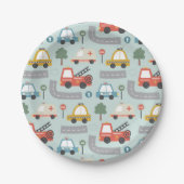 Auto's Patroon kinder Papieren Bordje (Voorkant)