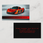 Auto's/races/auto's met hoge snelheid visitekaartje (Voorkant / Achterkant)