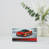 Auto's/races/auto's met hoge snelheid visitekaartje (Staand voorkant)
