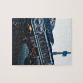 Auto's rijden met een lage Rider  oldschool Legpuzzel (Horizontaal)