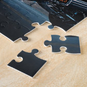 Auto's rijden met een lage Rider  oldschool Legpuzzel (Zijkant)