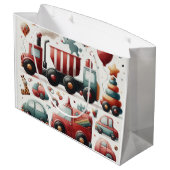 Auto's speelgoed groot cadeauzakje (Achterkant Gekanteld)