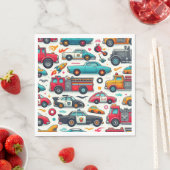 Auto's speelgoed servet (Insitu)