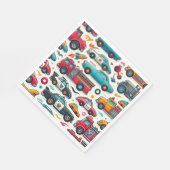 Auto's speelgoed servet (Hoek)