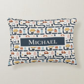 Auto's thema 2 gepersonaliseerd accent kussen (Voorkant)