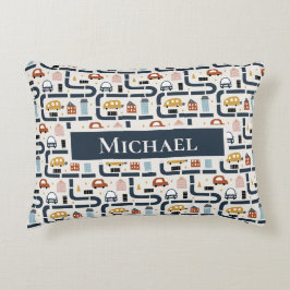 Auto's thema 2 gepersonaliseerd accent kussen