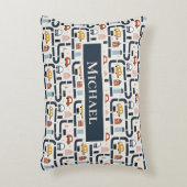 Auto's thema 2 gepersonaliseerd accent kussen (Voorkant(Verticaal))