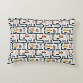 Auto's thema 2 gepersonaliseerd accent kussen (Achterkant)