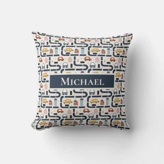 Auto's thema 2 gepersonaliseerd kussen (Voorkant)