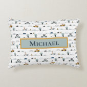 Auto's Thema 4 gepersonaliseerd Accent Kussen (Voorkant)