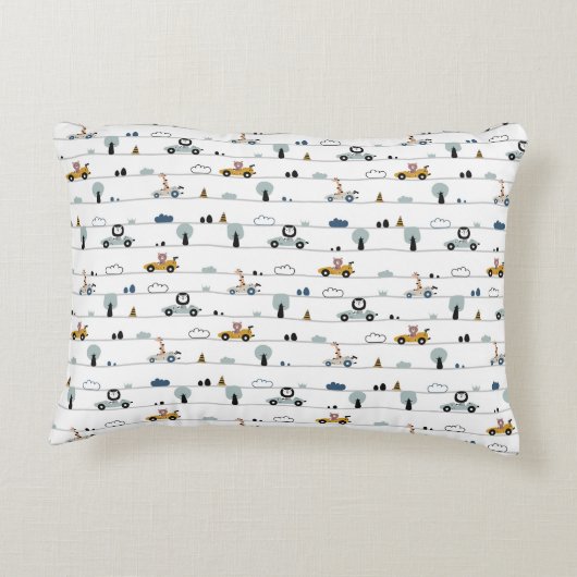 Auto's Thema 4 gepersonaliseerd Accent Kussen (Achterkant)