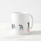 Auto's trekken Zombies aan. Koffiemok (Voorkant rechts)