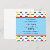 Auto's Truys Baby Shower-uitvindingen Kaart (Voorkant / Achterkant)