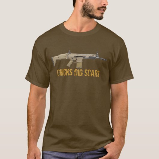 Auto's van de Chicks Dig (FN) T-shirt (Voorkant)