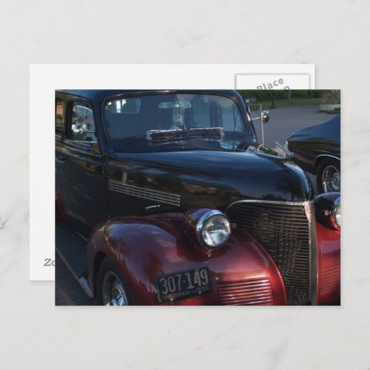 Auto's van gisteren briefkaart (Voorkant / Achterkant)