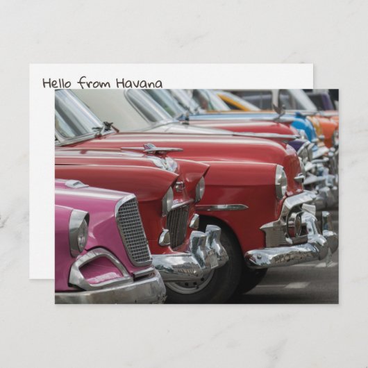 Auto's van Havana Briefkaart (Voorkant / Achterkant)