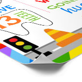 Auto's Vervoer Eerste zeemijlbord poster (Hoek)