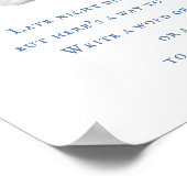 Auto's Vervoer Late Night Luier Baby shower Poster (Hoek)