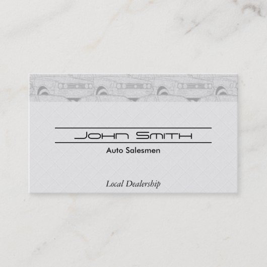 Auto's Visitekaartje (Voorkant)