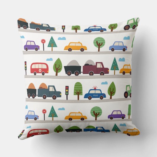 Auto's voor kinderen kussen (Achterkant)