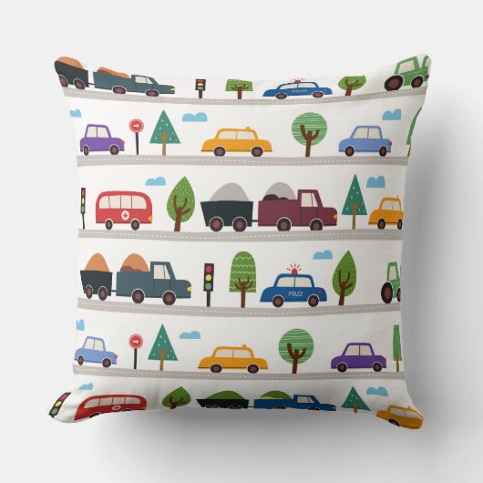 Auto's voor kinderen kussen (Voorkant)