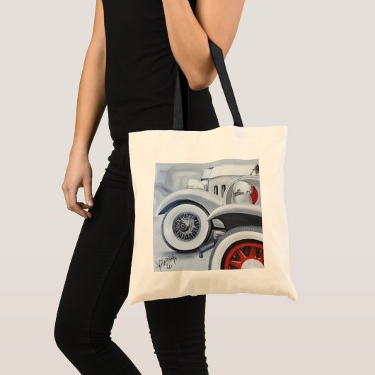 Auto's voor Retrovisie Tote Bag (Voorkant (product))