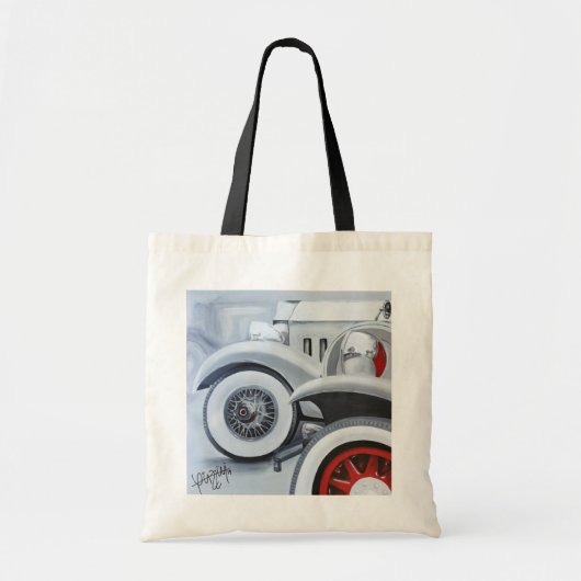 Auto's voor Retrovisie Tote Bag (Voorkant)