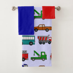 Auto's, vrachtwagens, bussen bad handdoek