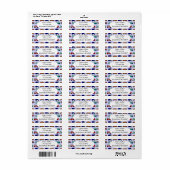 Auto's, vrachtwagens, bussen etiket (Full Sheet)