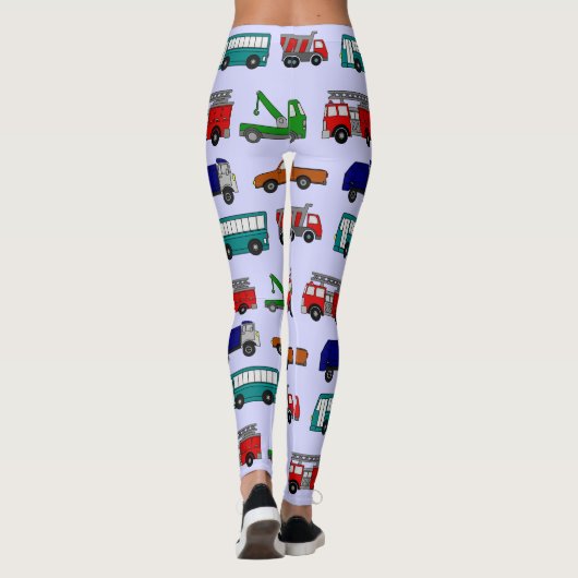 Auto's, vrachtwagens, bussen leggings (Achterkant)