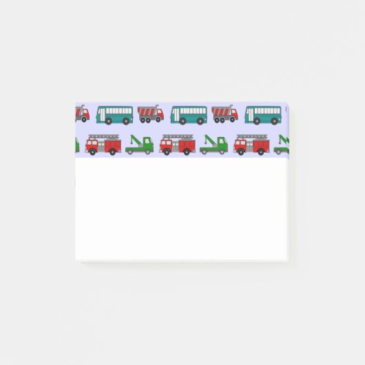 Auto's, vrachtwagens, bussen post-it® notes (Voorkant)